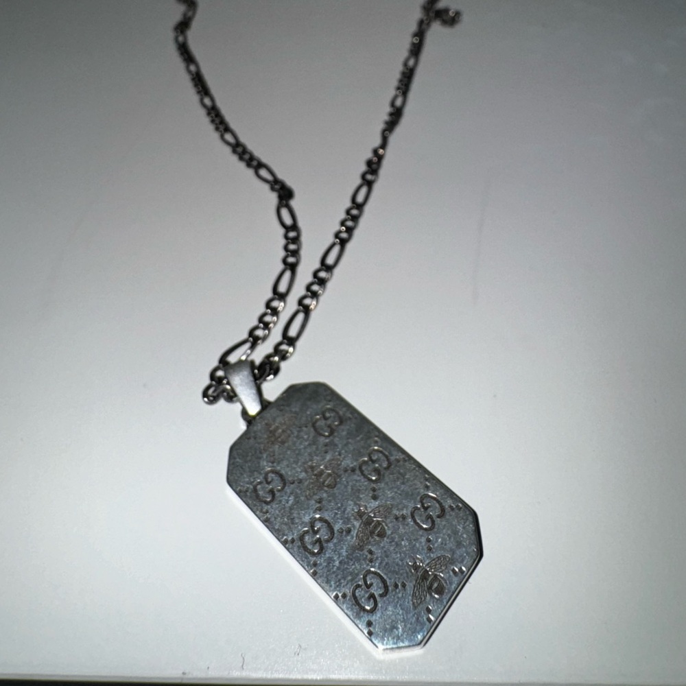 GUCCI dog tag necklace - Picture 3 of 4